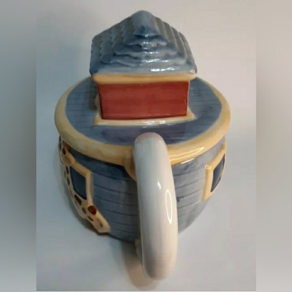Teapot Noah's Ark By Susan Winget Certified Intl Flaws Small Chips See I… - Picture 2 of 10